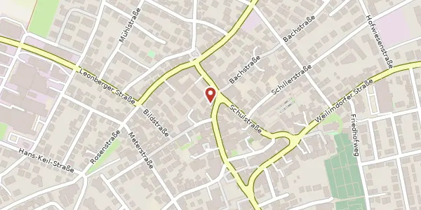 Karte der Umgebung von Hauptstraße 16/2, 70839 Gerlingen