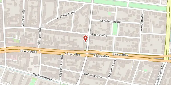 Karte der Umgebung von Händelstraße 24, 76185 Karlsruhe