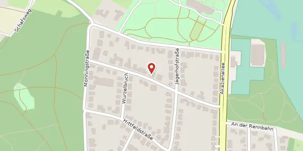 Karte der Umgebung von Ahornstr. 27, 45478 Mülheim an der Ruhr