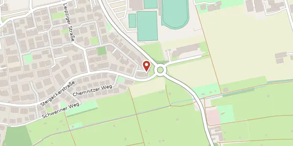 Karte der Umgebung von Erfurter Weg 33, 71672 Marbach