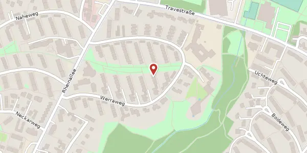 Karte der Umgebung von Werraweg 69, 33689 Bielefeld