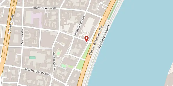 Karte der Umgebung von Konrad-Adenauer-Ufer 39, 50668 Köln