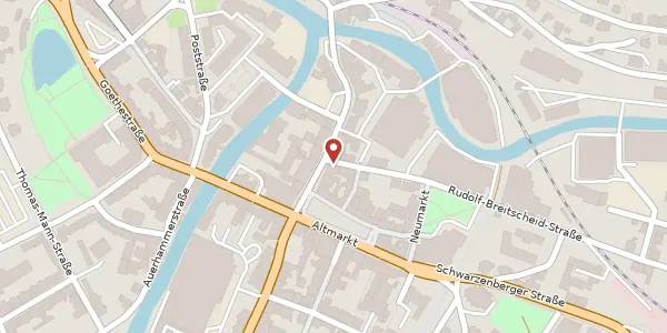 Karte der Umgebung von Rudolf-Breitscheid-Straße 2, 08280 Aue