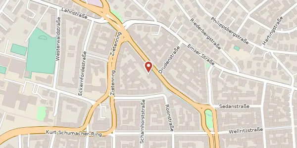 Karte der Umgebung von Seerobenstr. 18, 65195 Wiesbaden