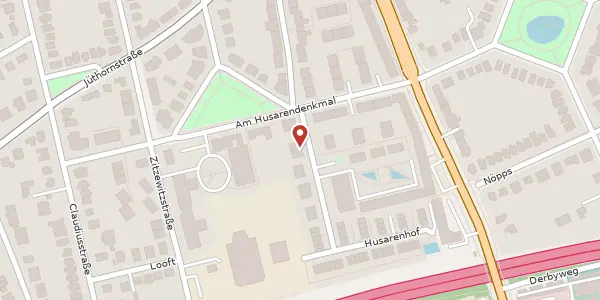 Karte der Umgebung von Husarenhof 2, 22043 Hamburg