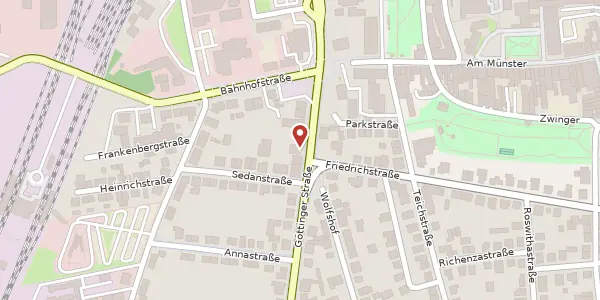 Karte der Umgebung von Göttinger Straße 14, 37154 Northeim