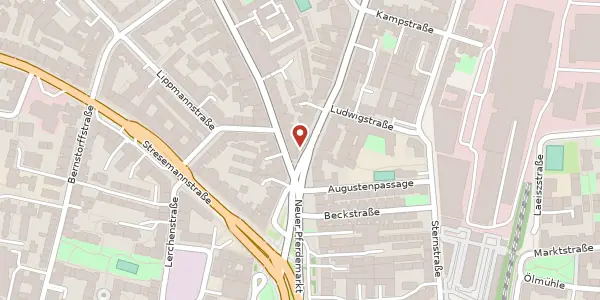 Karte der Umgebung von Schanzenstrasse 1, 20357 Hamburg