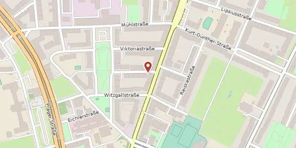 Karte der Umgebung von Kröbelstraße 14, 04317 Leipzig