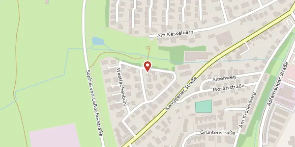 Karte der Umgebung von Nordlachenbühl 6, 87600 Kaufbeuren