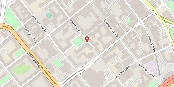 Karte der Umgebung von Lutherstraße 1, 67059 Ludwigshafen am Rhein