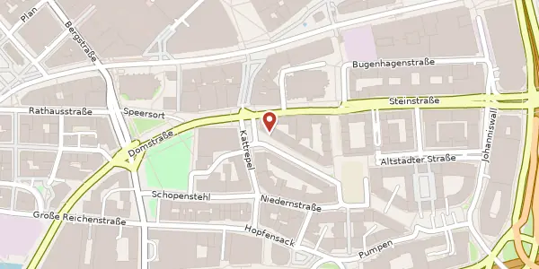 Karte der Umgebung von Burchhardstr. 24, 20095 Hamburg