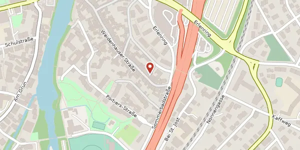 Karte der Umgebung von Weidenhäuser Straße 91, 35037 Marburg
