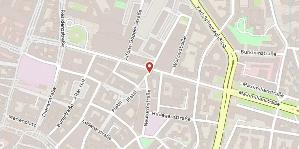 Karte der Umgebung von Maximilianstr. 18, 80333 München