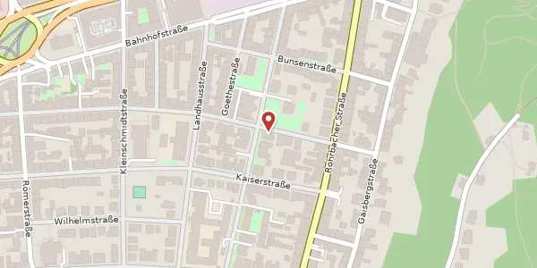 Karte der Umgebung von Blumenstraße 13, 69115 Heidelberg