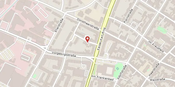 Karte der Umgebung von Alemannenweg 6, 53119 Bonn