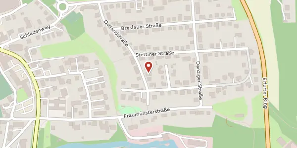 Karte der Umgebung von Ostlandstraße 17, 34560 Fritzlar