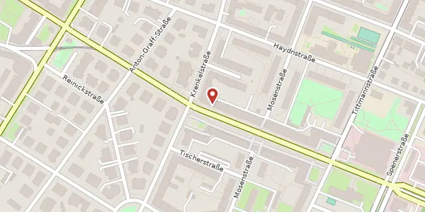 Karte der Umgebung von Borsbergstraße 19 b, 01309 Dresden
