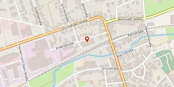 Karte der Umgebung von Raiffeisenstr. 5, 35447 Reiskirchen