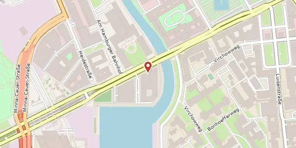 Karte der Umgebung von Invalidenstraße 74, 10557 Berlin