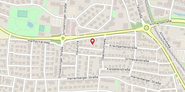 Karte der Umgebung von Oberbrunnweg 6/2, 71069 Sindelfingen