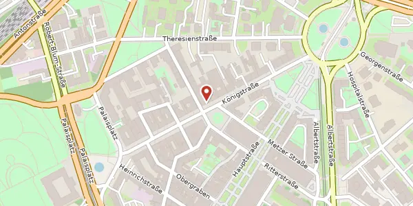 Karte der Umgebung von Königstraße 11, 01097 Dresden