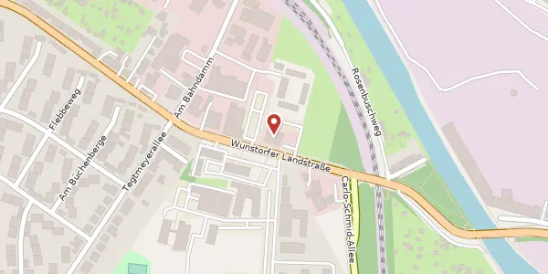 Karte der Umgebung von Wunstorfer Landstraße 8, 30453 Hannover