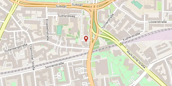 Karte der Umgebung von Ruhrallee 9, 44139 Dortmund