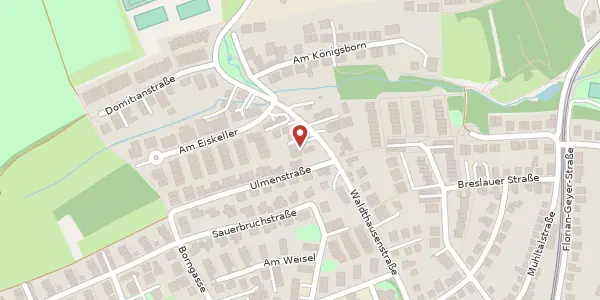 Karte der Umgebung von Waldthausenstraße 53, 55126 Mainz