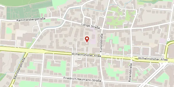 Karte der Umgebung von Wilhelmshöher Allee 300 A, 34131 Kassel