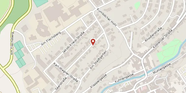 Karte der Umgebung von Saarstraße 26, 55469 Simmern