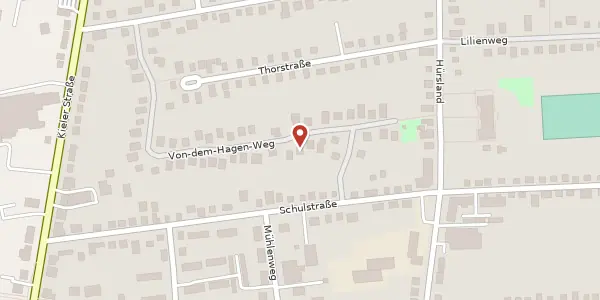 Karte der Umgebung von Von-dem-Hagen-Weg 9, 24536 Neumünster