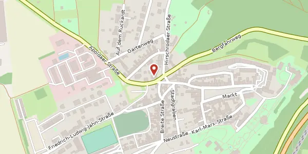 Karte der Umgebung von August-Bebel-Straße 12, 07774 Dornburg-Camburg