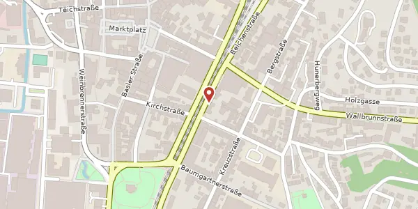 Karte der Umgebung von Brühlstraße 6, 79539 Lörrach