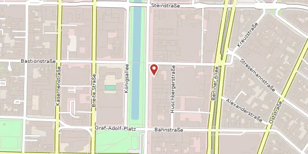 Karte der Umgebung von Königsallee 74, 40212 Düsseldorf