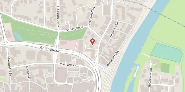 Karte der Umgebung von Hermannstr. 7, 32423 Minden
