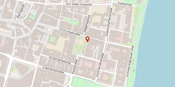 Karte der Umgebung von Josef-Görres-Platz 5, 56068 Koblenz