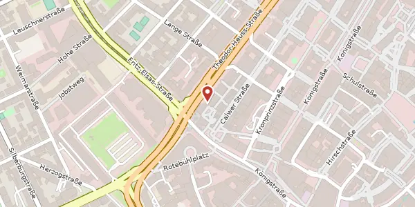Karte der Umgebung von Theodor-Heuss-Straße 29, 70174 Stuttgart