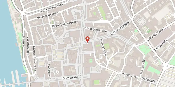 Karte der Umgebung von Eichhornstr. 2, 97070 Würzburg