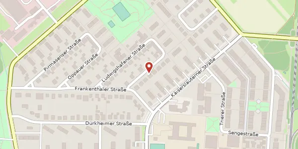 Karte der Umgebung von Neustadter Straße 8, 76187 Karlsruhe