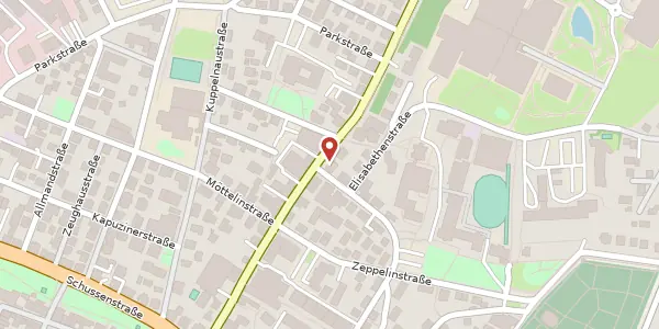 Karte der Umgebung von Gartenstraße 32, 88212 Ravensburg