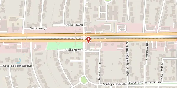 Karte der Umgebung von Westfalendamm 263, 44141 Dortmund