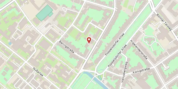 Karte der Umgebung von Meckenheimer Allee 148, 53115 Bonn