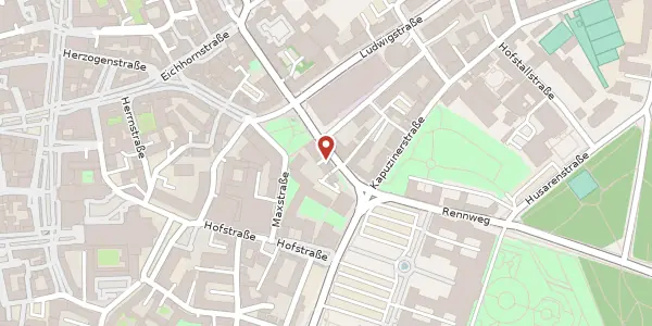 Karte der Umgebung von Theaterstr. 24, 97070 Würzburg