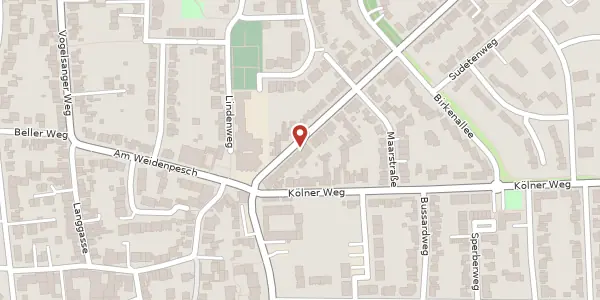Karte der Umgebung von Kirchweg 121, 50858 Köln