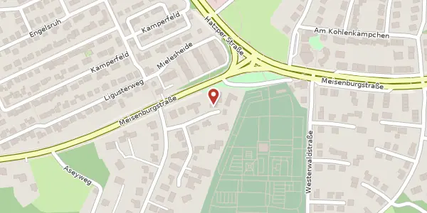 Karte der Umgebung von Alfred-Pott-Weg 9, 45133 Essen