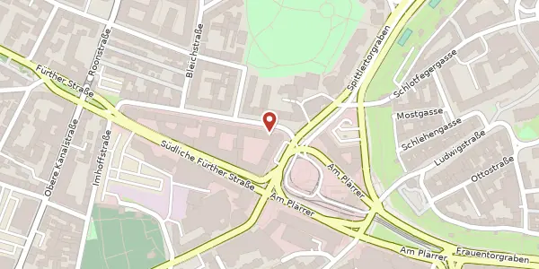 Karte der Umgebung von Fürther Str. 9, 90429 Nürnberg