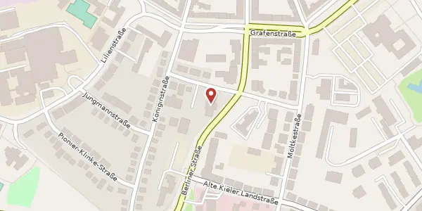 Karte der Umgebung von Berliner Straße 2, 24768 Rendsburg