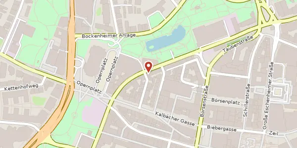 Karte der Umgebung von Hochstr. 43, 60313 Frankfurt