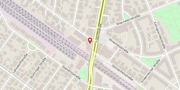 Karte der Umgebung von Treskowallee 112, 10318 Berlin