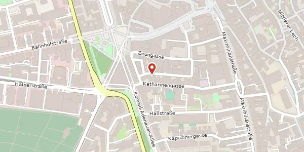 Karte der Umgebung von Katharinengasse 32-34, 86150 Augsburg